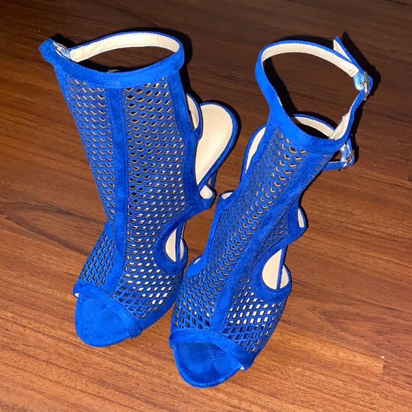 Cobalt Blue Heels - Picture 2 of 6
